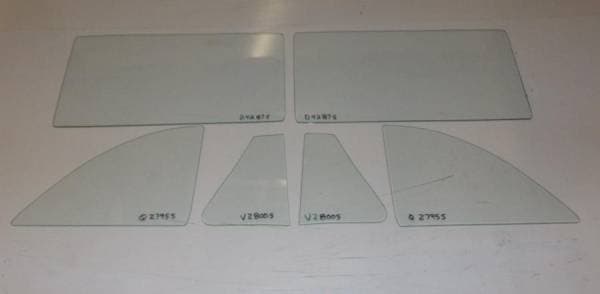1953-1954 Chevrolet / Pontiac 2 Door Sedan Side Glass Set SS-CP-53-54-2S