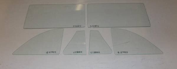 1949-1952 Chevrolet / Oldsmobile / Pontiac 2 Door Coupe Side Glass Set SS-COP-49-52-2C