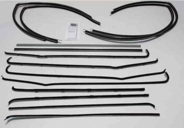 1955-1957 Chevrolet / Pontiac 2 Door Wagon Weatherstrip Fuzzy Kit FZ55572WAG-A