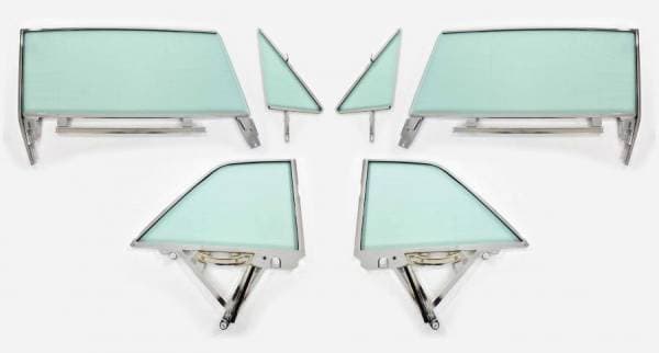 1963-1964 Buick / Chevrolet / Oldsmobile / Pontiac 2 Door Hardtop Side Glass Set SS-BCOP-63-64-2H