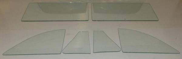 1949-1951 Ford Business Coupe Side Glass Set with Stationary Quarter SS-F-49-51-CP-BUS