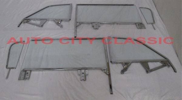 1959-1960 Buick/ Chevrolet / Oldsmobile/ Pontiac Convertible Assembled Side Glass Set SSA-5960CVCNV-EX