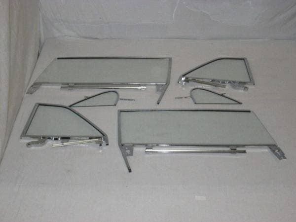 1961-1962 Cadillac Convertible Assembled Side Glass Set SSA-CAD-61-62-CV-EX