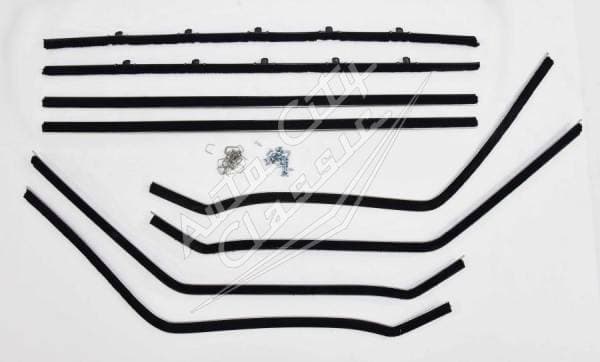 1958 Chevrolet / Pontiac 2 Door Sedan Window Weatherstrip Fuzzy Kit