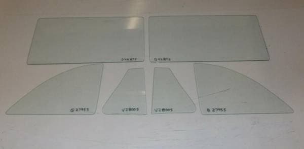 1953 Chevrolet / Pontiac 2 Door Coupe Sliding Quarter Side Glass Set SS-CP-53-2C-SLQ