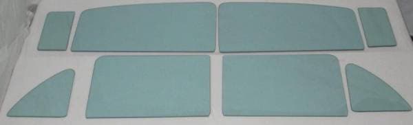 1950-1951 Ford Fordor Side Glass Set with Stationary Vent SS-F-50-51-4H-SV