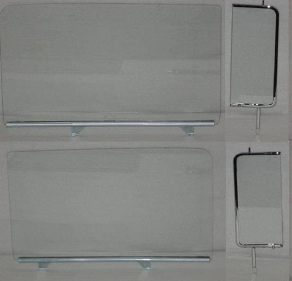 1955-1957 Chevrolet 2 Door Sedan Delivery Assembled Side Glass Set SSA-CVY-55-57-SD-DEL
