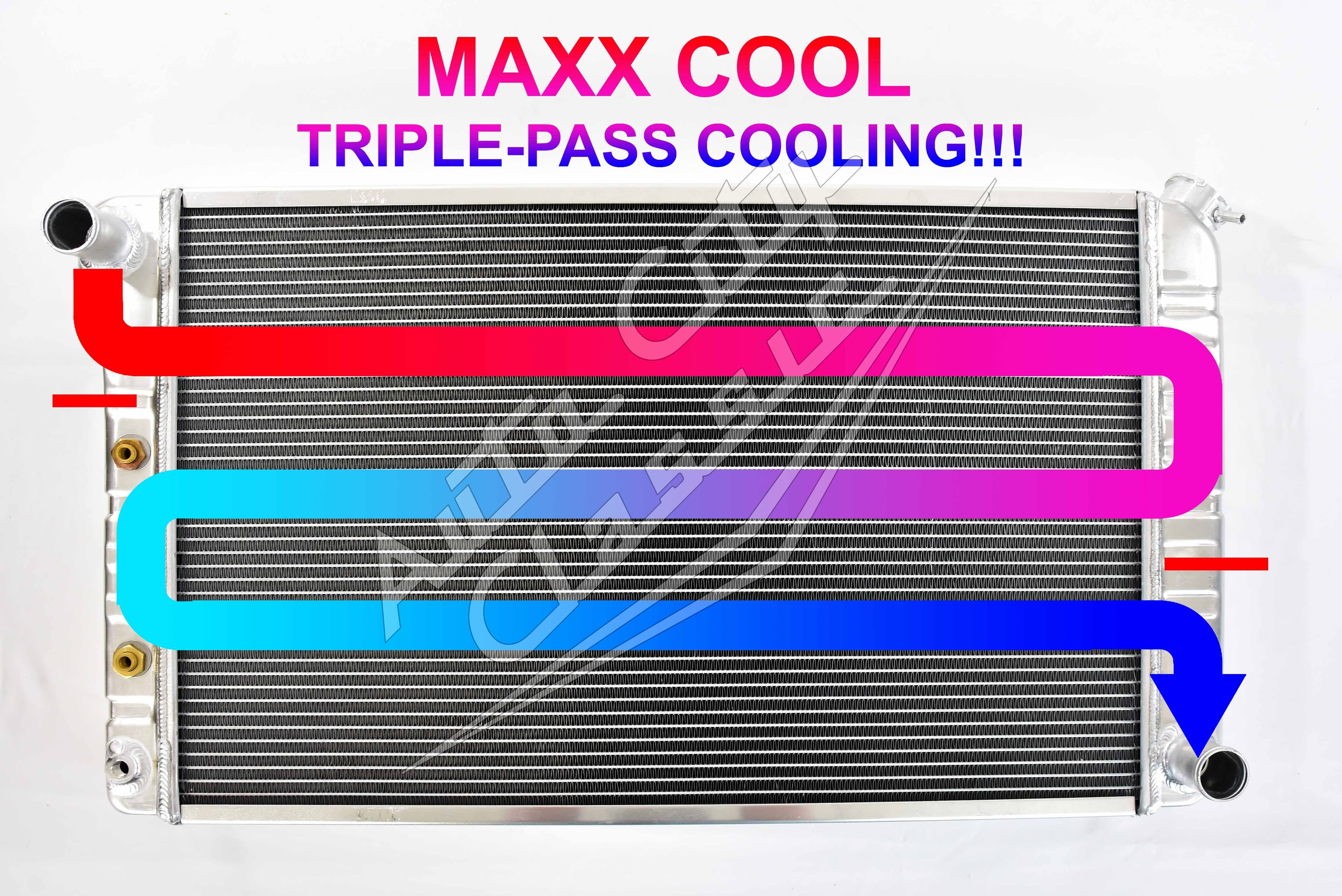 1965-1977 GM A-Body Triple Pass Aluminum Radiator