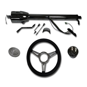 Steering columns and steering wheels