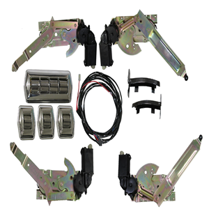 Power window kits and switches