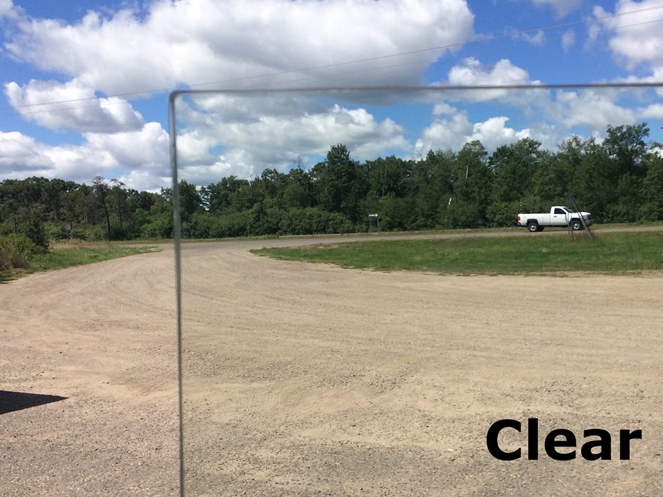 Clear glass sample