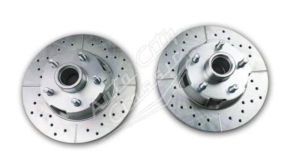 Auto City Classic - 1964-1967 Ford / Mercury V8 Disc Brake Rotors- Drilled and Slotted 5406DSPR