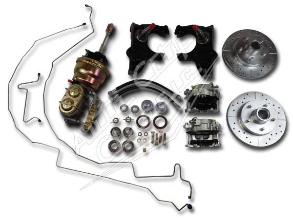 Auto City Classic - 1955-1957 Chevrolet Passenger Cars 2" Drop Spindles Complete Front Disc Brake Kit
