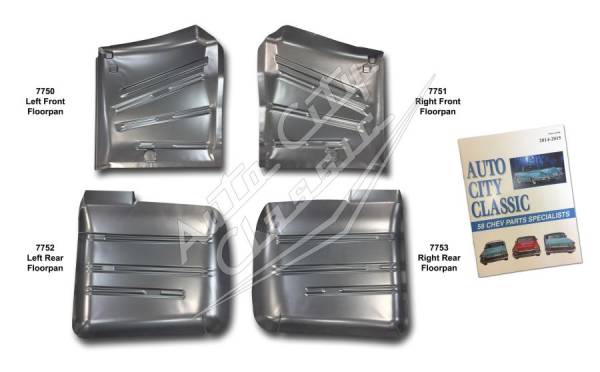 Auto City Classic - 1958 Chevrolet Passenger Cars Floor Pan Set 58FLR4