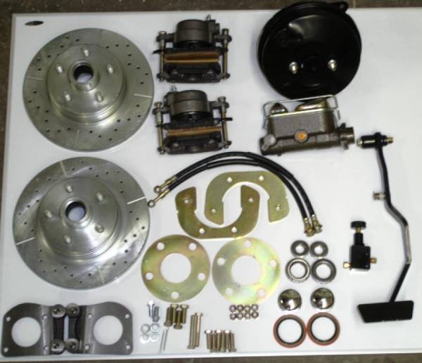 Auto City Classic - 1967-1970 Ford Mustang V8 or 6 Cylinder Spindles 5 Lug Complete Front Disc Brake Conversion Kit
