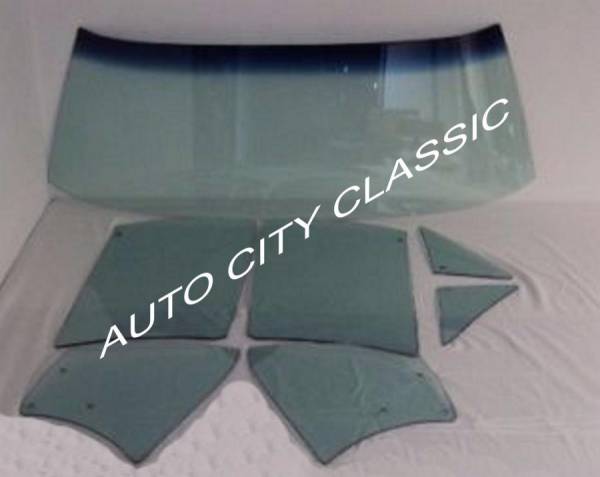 Auto City Classic - 1968-1970 Dodge / Plymouth B Body Convertible Complete Glass Package 6870CONPKG - ORIGINAL GREEN TINT
