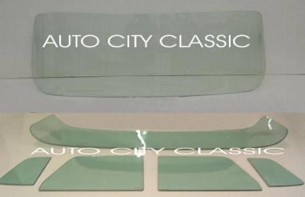 Auto City Classic - 1957-1960 Ford Cab Complete Glass Package Large Back Glass CGFP-57-60-PU-B