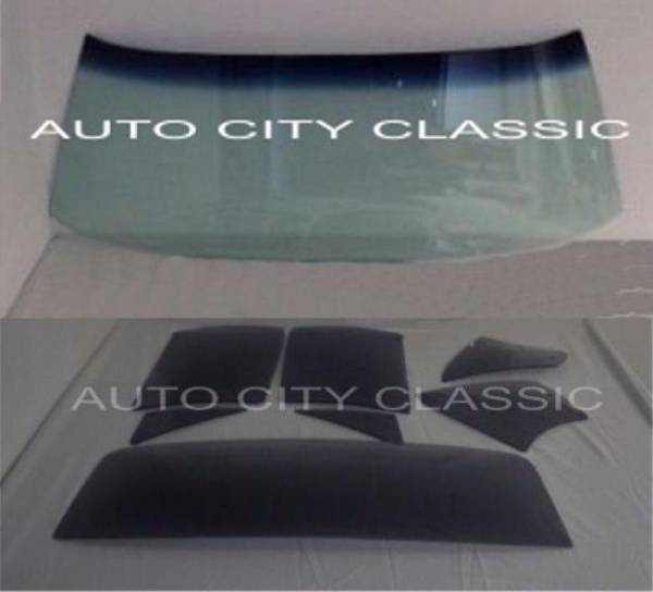 Auto City Classic - 1968-1970 Dodge / Plymouth B Body 2 Door Hardtop Complete Glass Package CGM-68-B-BODY-HT-NOTCH - TINTED AND SHADED/CUSTOM GREY