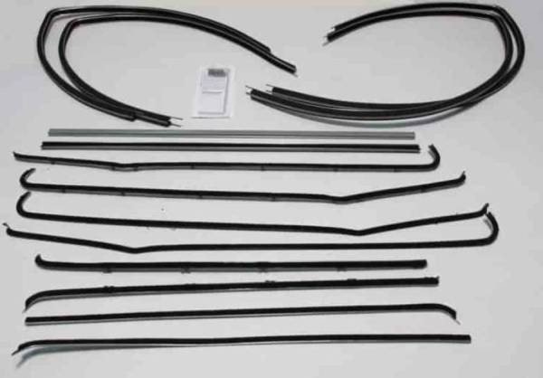 Auto City Classic - 1955-1957 Chevrolet / Pontiac 2 Door Sedan Weatherstrip Fuzzy Kit FZ55572S-B