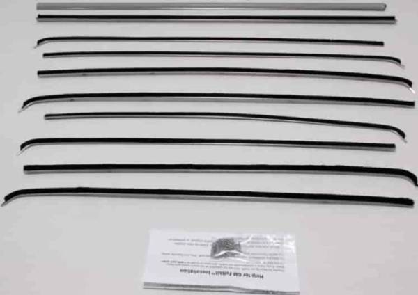 Auto City Classic - 1955-1957 Chevrolet / Pontiac 2 Door Wagon Weatherstrip Fuzzy Kit FZ55572WAG-B