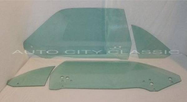 Auto City Classic - 1970-1974 Dodge Challenger Coupe and Hardtop Side Glass Set SS-CHL-70-74-2H - ORIGINAL GREEN TINT