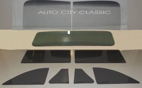 Auto City Classic - 1949-1952 Chevrolet  / Oldsmobile / Pontiac 2 Door Coupe Glass Package 2 Piece Windshield CG-COP-49-52-2C-2P - CUSTOM GREY