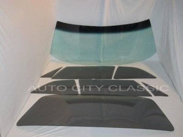 Auto City Classic - 1965-1966 Chevrolet / Pontiac 2 Door Sedan Complete Glass Package CG-CP-65-66-2S - TINTED AND SHADED/CUSTOM GREY