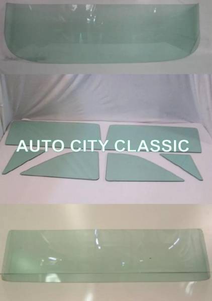 Auto City Classic - 1957-1958 Ford Custom 2 Door Sedan and Coupe Complete Glass Package CG-F-57-58-CUSTOM