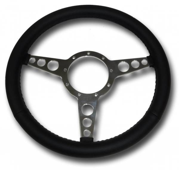 Auto City Classic - 32" Street / Hot Rod Stainless Column Shift Tilt Steering Column with Flat 3 Spoke Wheel Kit SC7003C/P-1431