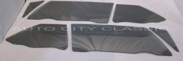 Auto City Classic - 1966 Buick / Chevrolet / Oldsmobile / Pontiac Convertible Side Glass Set SS-BCOP-66-CV - CUSTOM GREY