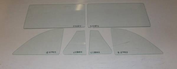 Auto City Classic - 1949-1952 Chevrolet  / Oldsmobile / Pontiac 2 Door Coupe  Side Glass Set SS-COP-49-52-2C