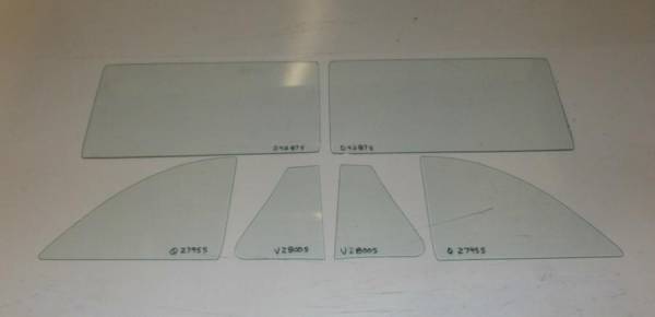 Auto City Classic - 1949-1952 Chevrolet / Oldsmobile / Pontiac Coupe Hardtop Side Glass Set SS-COP-49-52-HT