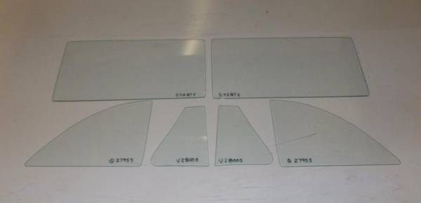 Auto City Classic - 1949-1952 Chevrolet / Pontiac 2 Door Coupe Side Glass Set SS-CP-49-52-2C
