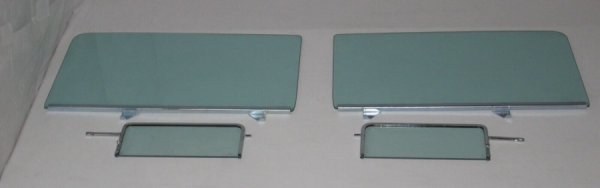 Auto City Classic - 1955-1957 Chevrolet / Pontiac 2 Door Wagon Assembled 4 Piece Side Glass Set and Rear Quarters 5557AFS210W6P