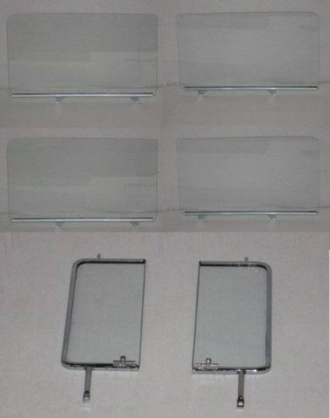 Auto City Classic - 1955-1957 Chevrolet / Pontiac 4 Door Wagon Flat Assembled Side Glass 6 Piece Set SSA-5557CV4WAG6P