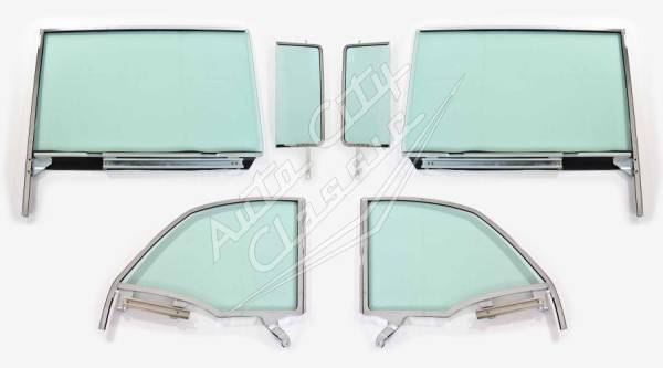 Auto City Classic - 1955-1957 Chevrolet / Pontiac Convertible 6 Piece Assembled Side Glass Set SSA-5557CVCNV