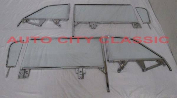 Auto City Classic - 1959-1960 Buick/ Chevrolet / Oldsmobile/ Pontiac Convertible Assembled Side Glass Set SSA-5960CVCNV-EX
