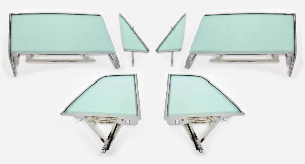 Auto City Classic - 1963-1964 Buick / Chevrolet / Oldsmobile / Pontiac 2 Door Hardtop Assembled Side Set SSA-BCOP-63-64-2H - CLEAR