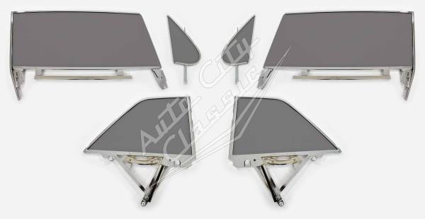 Auto City Classic - 1961 Buick / Chevrolet (61-62) / Oldsmobile / Pontiac 2 Door Hardtop Assembled Side Glass Set SSA-6162CV2B-BUB-EX