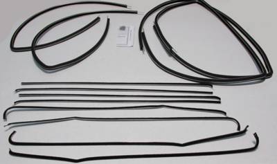 1955-1957 Chevrolet Bel Air 2 Door Sedan Vent Delete Weatherstrip Fuzzy Kit FZ55572S-VD-A