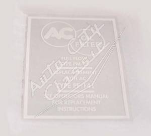 1958 Chevrolet Oil Filter AC TYPE PF-141 Canister Decal