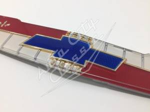1958 Chevrolet 6 Cylinder Passenger Cars Hood Emblem Insert - Image 2