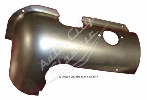 1959 Chevrolet Left Rear Bumper Valance Pan 59-7001LR