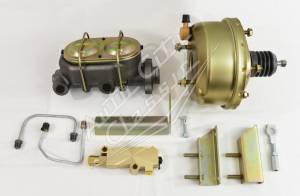 Auto City Classic - 1964-1966 Ford Mustang 6 Cylinder 4 Lug Original Wheels and Rims Complete Front Disc Brake Conversion Kit- Gold - Image 3
