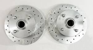 Auto City Classic - 1964-1966 Ford Mustang 6 Cylinder 4 Lug Original Wheels and Rims Complete Front Disc Brake Conversion Kit- Gold - Image 8