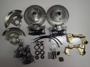 Auto City Classic - 1967-1969 Chevrolet Camaro / Pontiac Firebird 8" Chrome Booster 2" Drop Spindles Complete Disc Brake Conversion Kit - Image 3