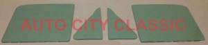 Auto City Classic - 1967-1972 Ford Pickup Truck Side Glass Set 6772SSFPU - ORIGINAL GREEN TINT