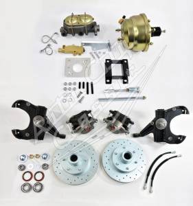1963-1966 Chevrolet / GMC Pickup and Suburban 6 Lug Front Disc Brake Conversion 2.5" Drop BRK-CVY-63-66-DROP-6L