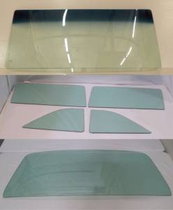 Auto City Classic - 1968 Ford Fairlane / Mercury Montego 2 Door Hardtop Fastback Complete Glass Package CG-FM-68-2H-FB - ORIGINAL GREEN TINT