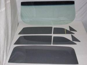 Auto City Classic - 1963-1964 Buick / Chevrolet / Oldsmobile / Pontiac 2 Door Hardtop Complete Glass Package CGC-63-64-CHEV-2DR-HT - GREEN TINTED W/GREY SIDES